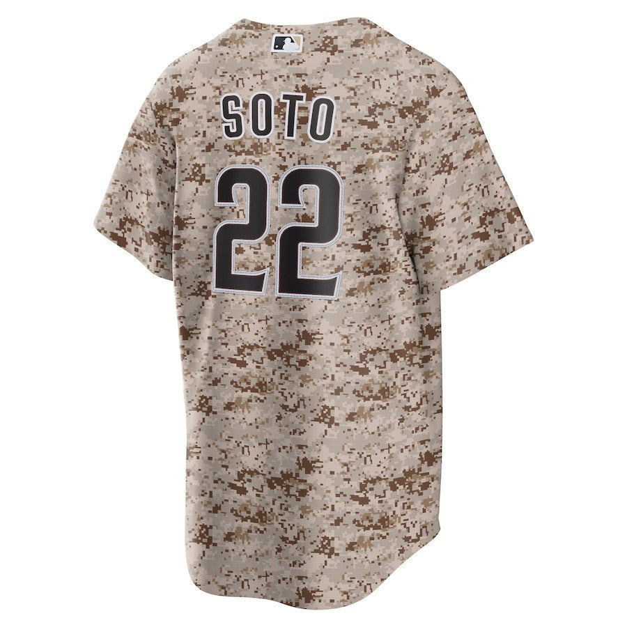 Juan Soto 22 San Diego Padres USMC Alternate Men Jersey - Camo