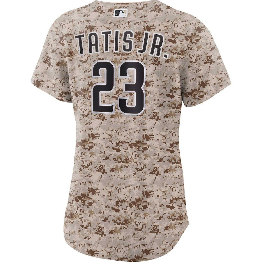 Fernando Tatis Jr. 23 San Diego Padres USMC Alternate Women Jersey - Camo