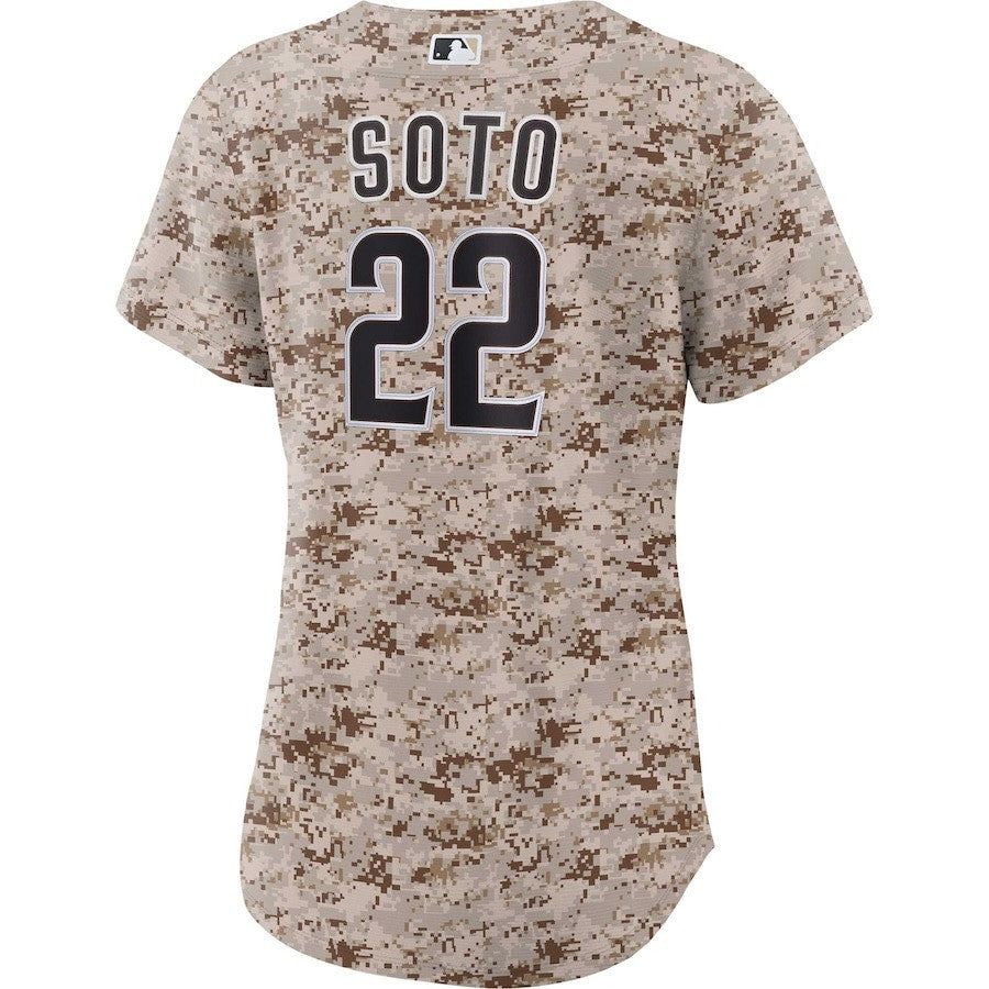 Juan Soto 22 San Diego Padres USMC Alternate Women Jersey - Camo