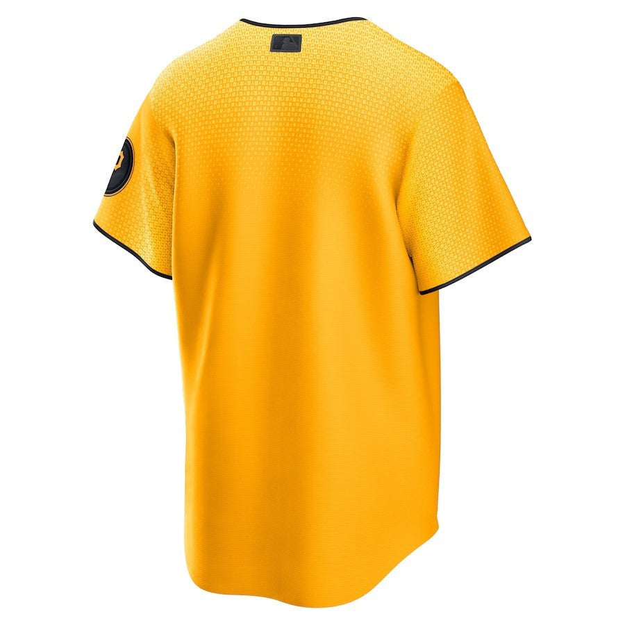 Pittsburgh Pirates 2023 City Connect Men Jersey - Gold