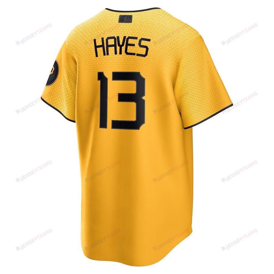 Ke'Bryan Hayes 13 Pittsburgh Pirates 2023 City Connect Men Jersey - Gold