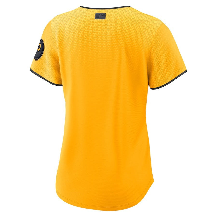 Pittsburgh Pirates 2023 City Connect Women Jersey - Gold