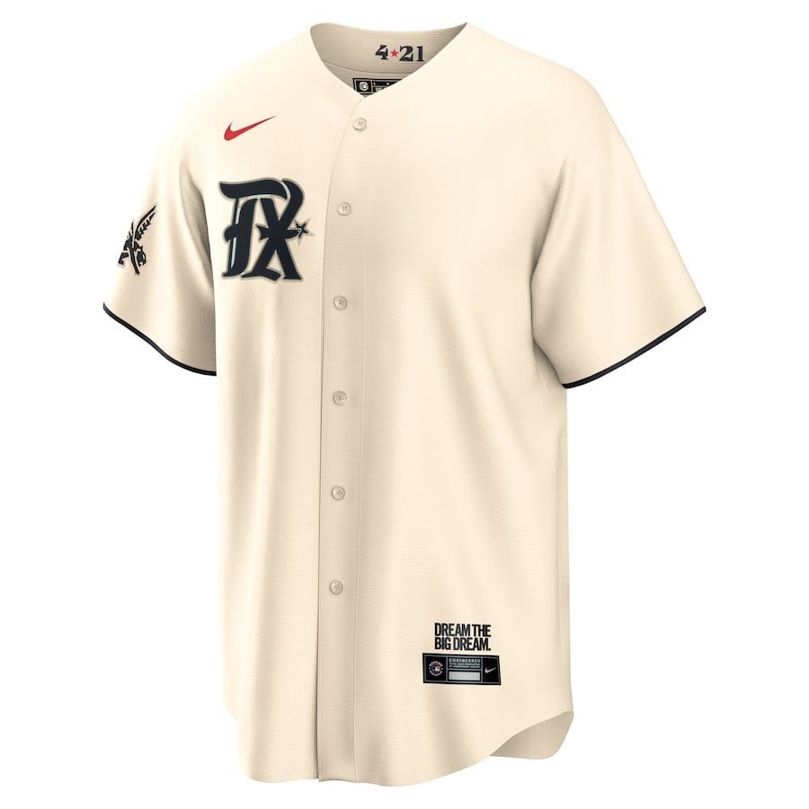 Corey Seager 5 Texas Rangers 2023 City Connect Flex Base Elite Jersey - Cream