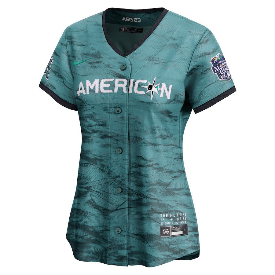 Shohei Ohtani 17 Los Angeles Angels Signed Decisive Blow 2023 All-Star Game Limited Player Women Jersey - Teal