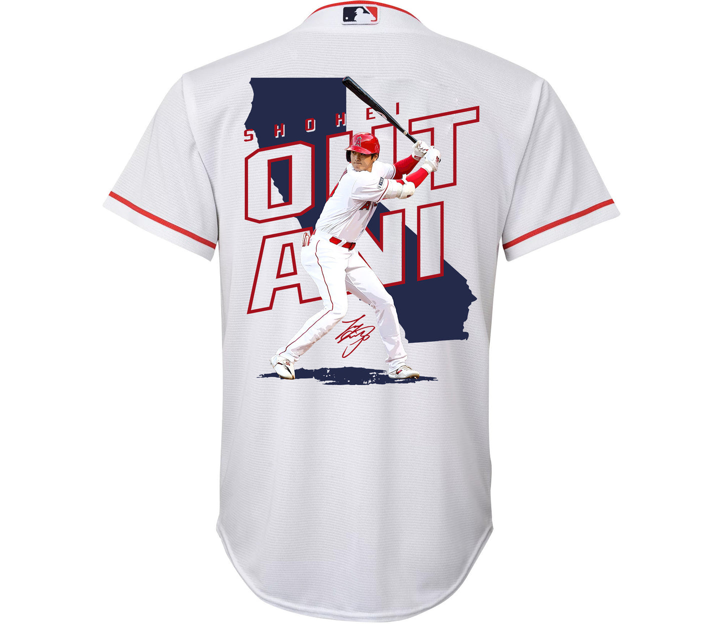Shohei Ohtani 17 Los Angeles Angels Signed Map 2023 Home Player YOUTH Jersey - White
