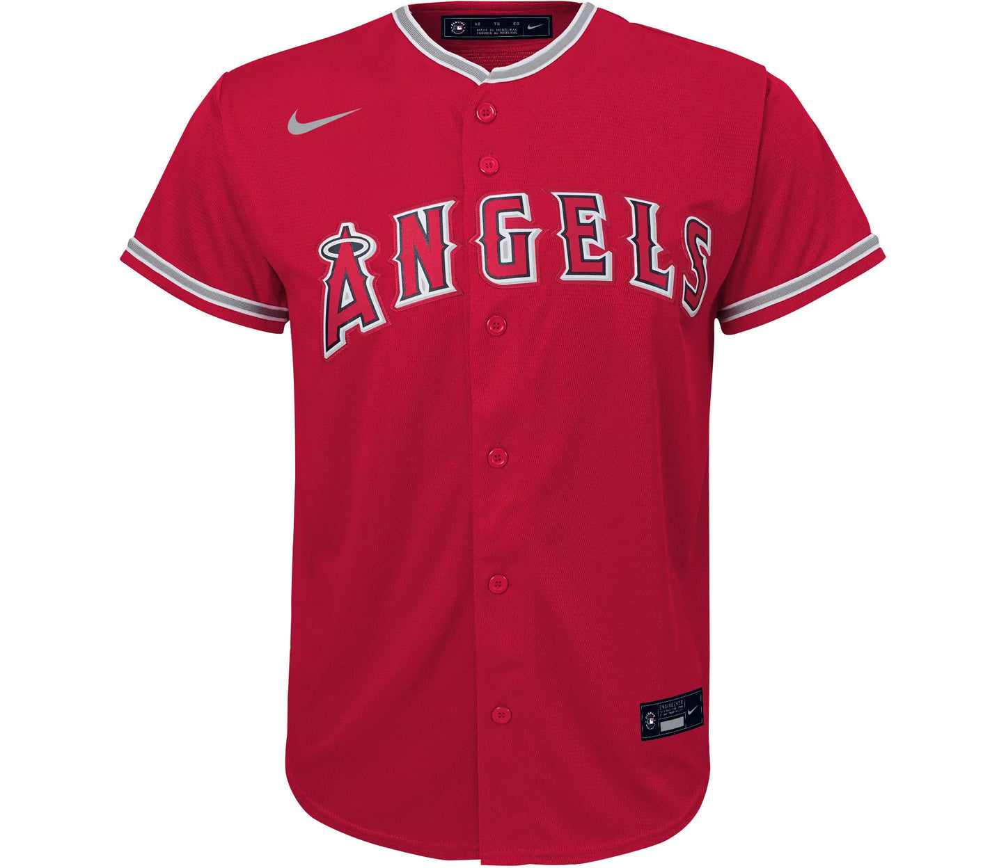Shohei Ohtani 17 Los Angeles Angels Signed Decisive Blow 2023 Alternate YOUTH Jersey - Red