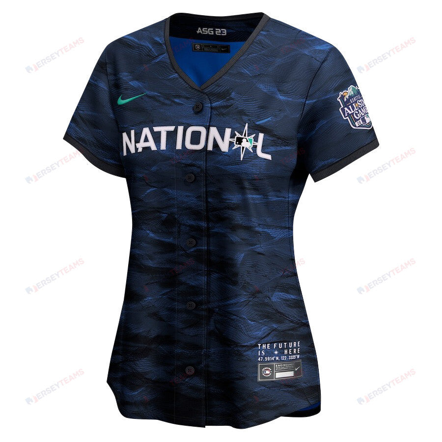 Ronald Acuña Jr. 13 Atlanta Braves Signed MVP 2023 All-Star Game Limited Player Women Jersey - Royal