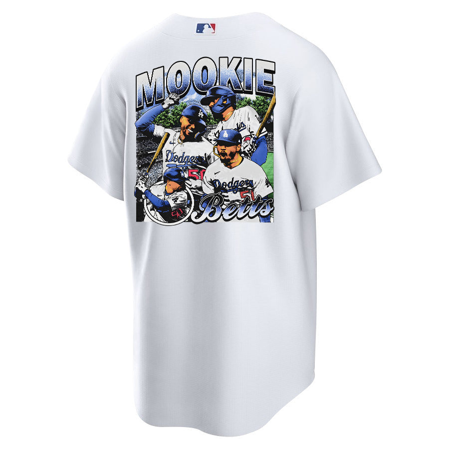Mookie Betts 50 Los Angeles Dodgers Stadium 2023 Home Player Men Jersey - White