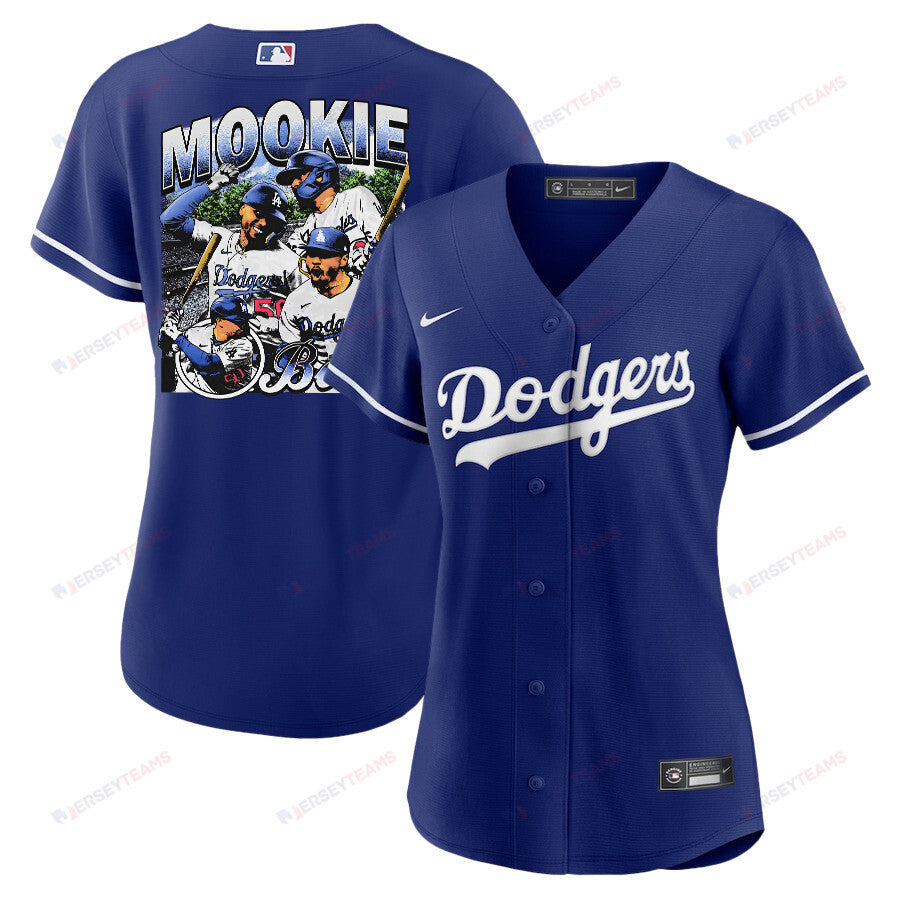Mookie Betts 50 Los Angeles Dodgers Stadium 2023 Alternate Player Women Jersey - Royal