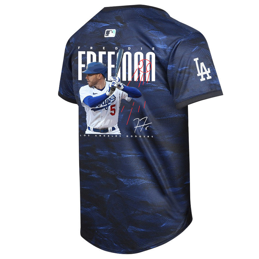 Freddie Freeman 5 Los Angeles Dodgers Signed Logo 2023 All-Star Game Limited Player YOUTH Jersey - Royal