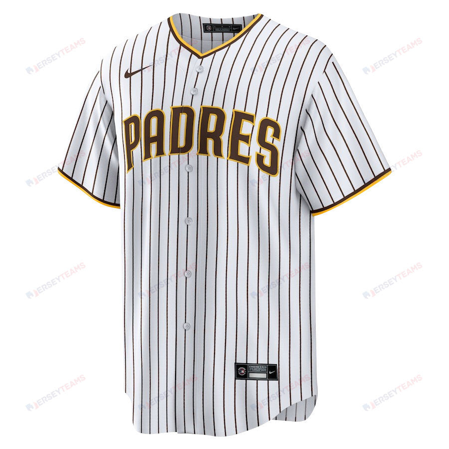 Juan Soto 22 San Diego Padres Signed Posture 2023 Home Player Men Jersey - White