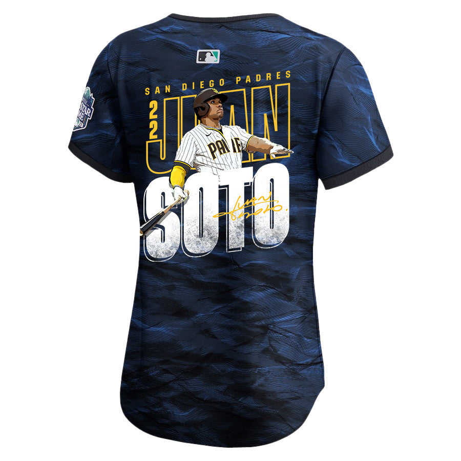Juan Soto 22 San Diego Padres Signed Posture 2023 All-Star Game Limited Player Women Jersey - Royal