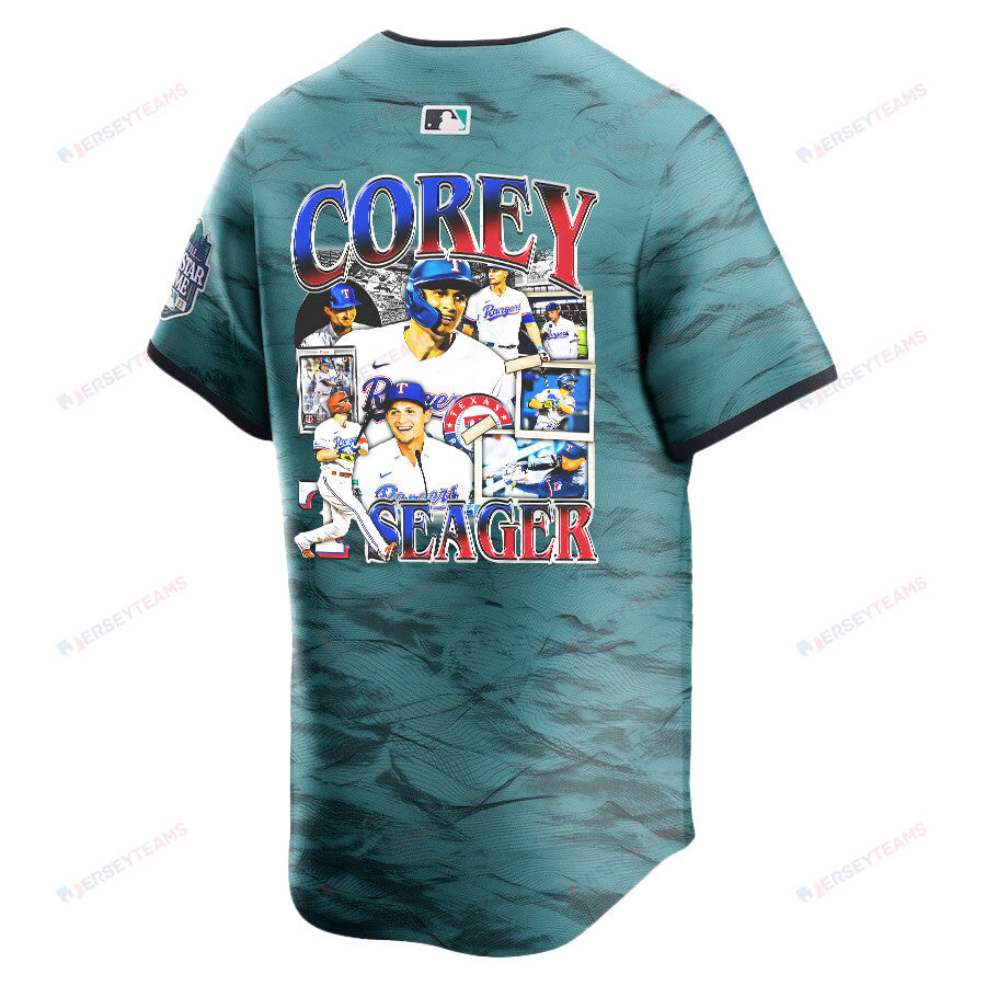 Corey Seager 5 Texas Rangers Journey 2023 All-Star Game Limited Player Men Jersey - Teal