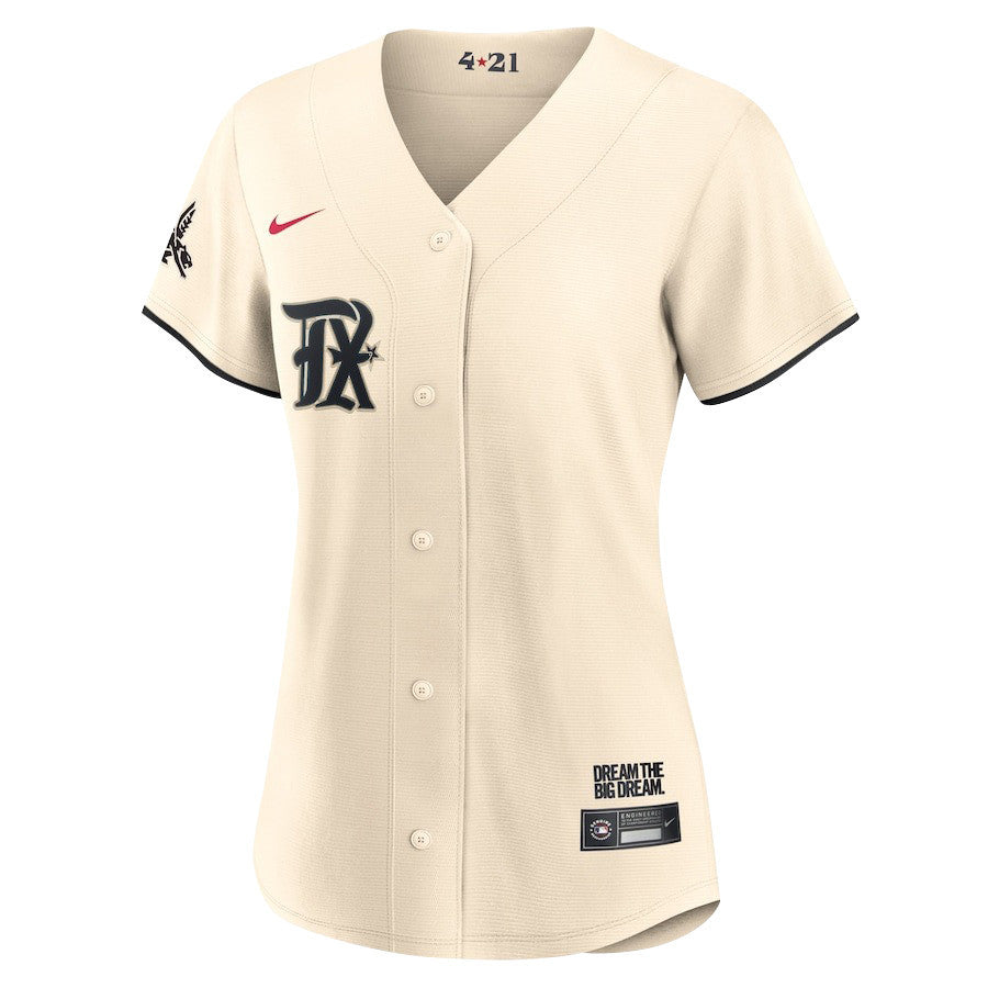 Corey Seager 5 Texas Rangers Journey 2023 City Connect Player Women Jersey - Cream