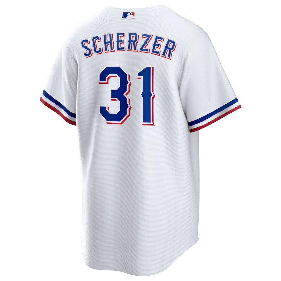 Max Scherzer 31 Texas Rangers Home Men Jersey - White