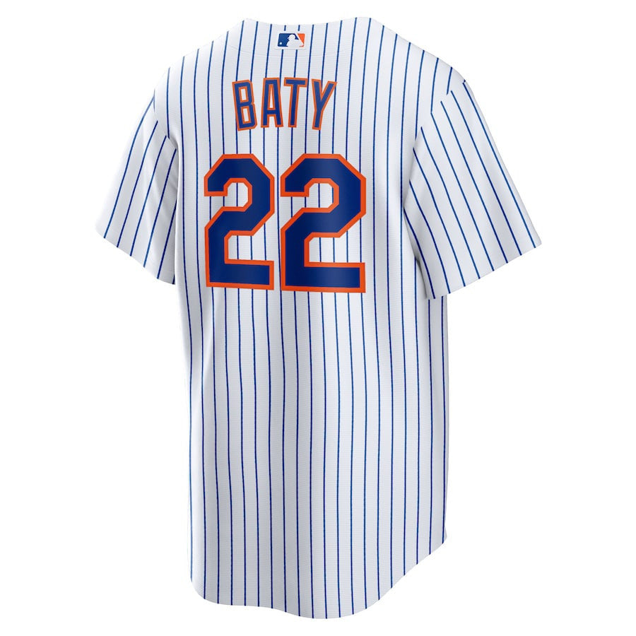 Brett Baty 22 New York Mets Men Jersey - White