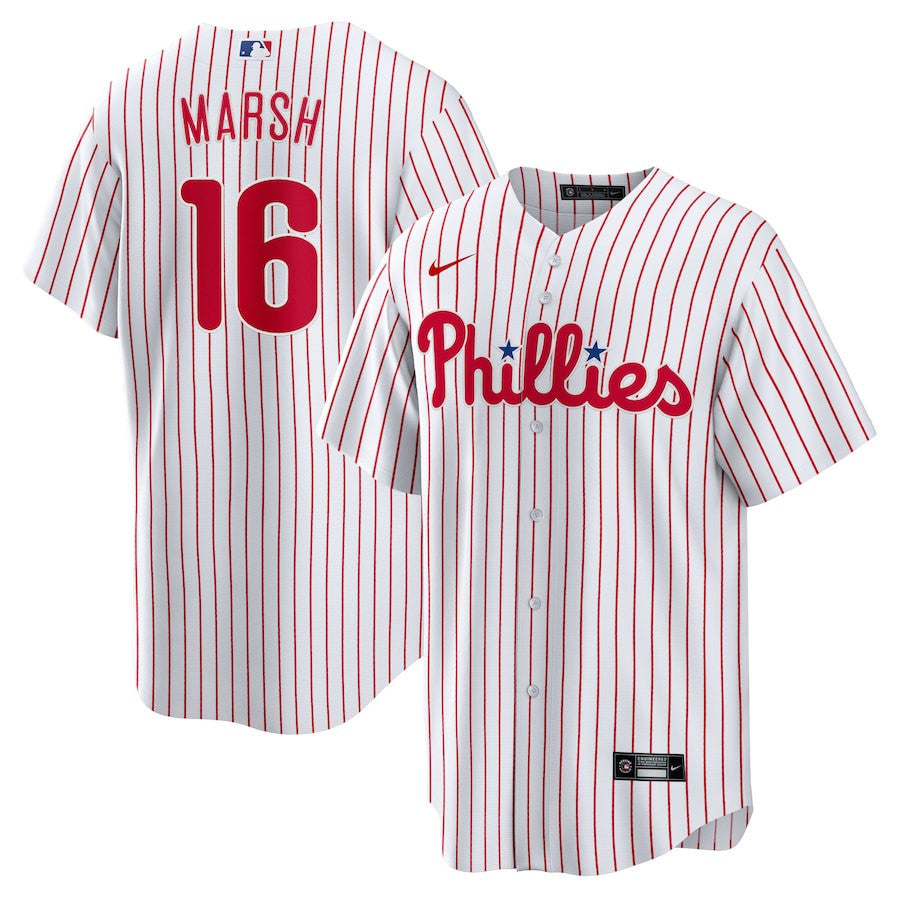 Brandon Marsh 16 Philadelphia Phillies Men Jersey - White