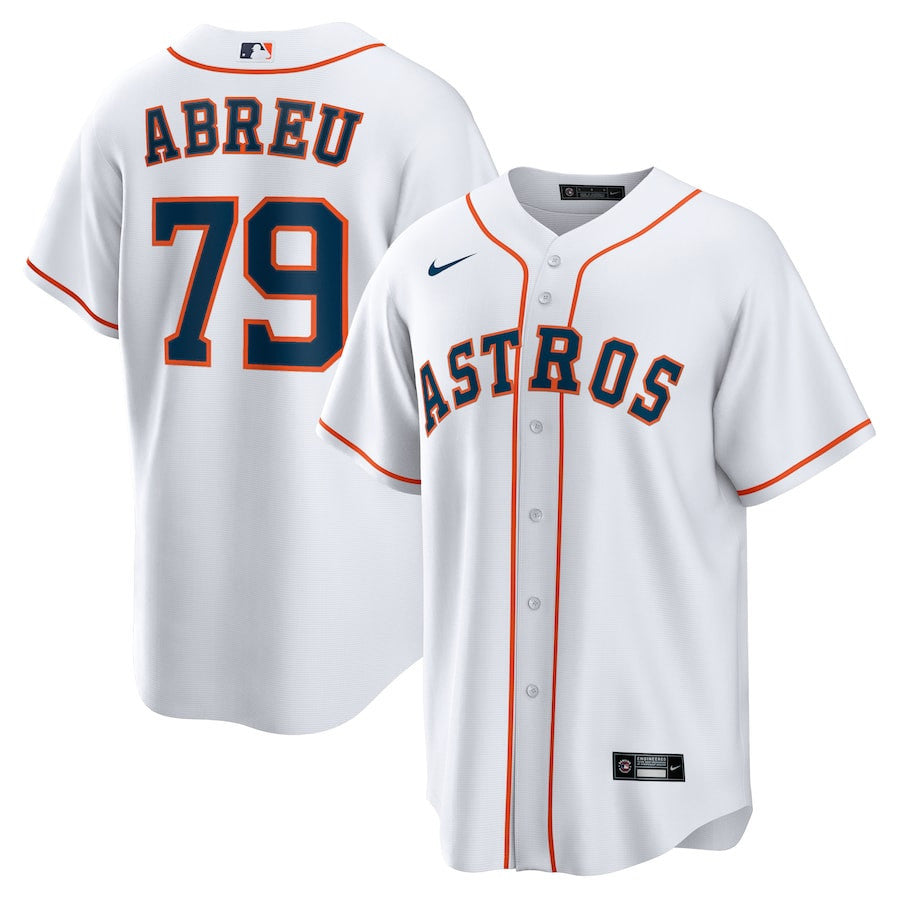 Jose Abreu 79 Houston Astros Home Men Jersey - White
