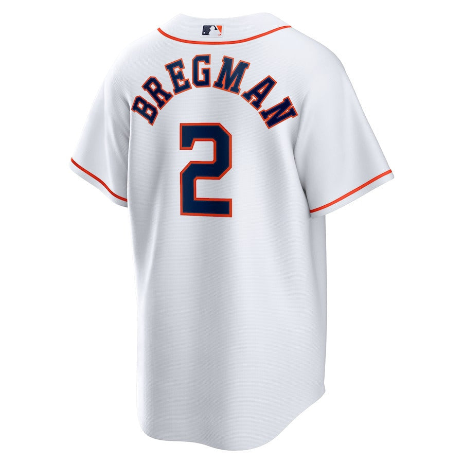 Alex Bregman 2 Houston Astros Home Men Jersey - White