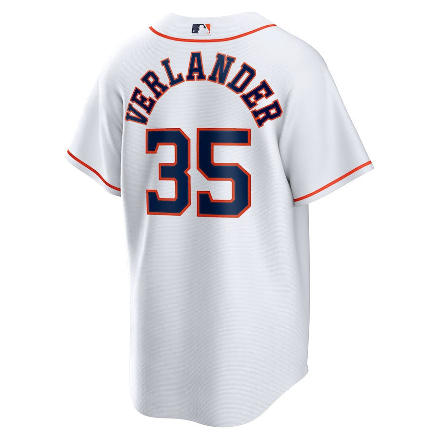 Justin Verlander 35 Houston Astros Home Men Jersey - White