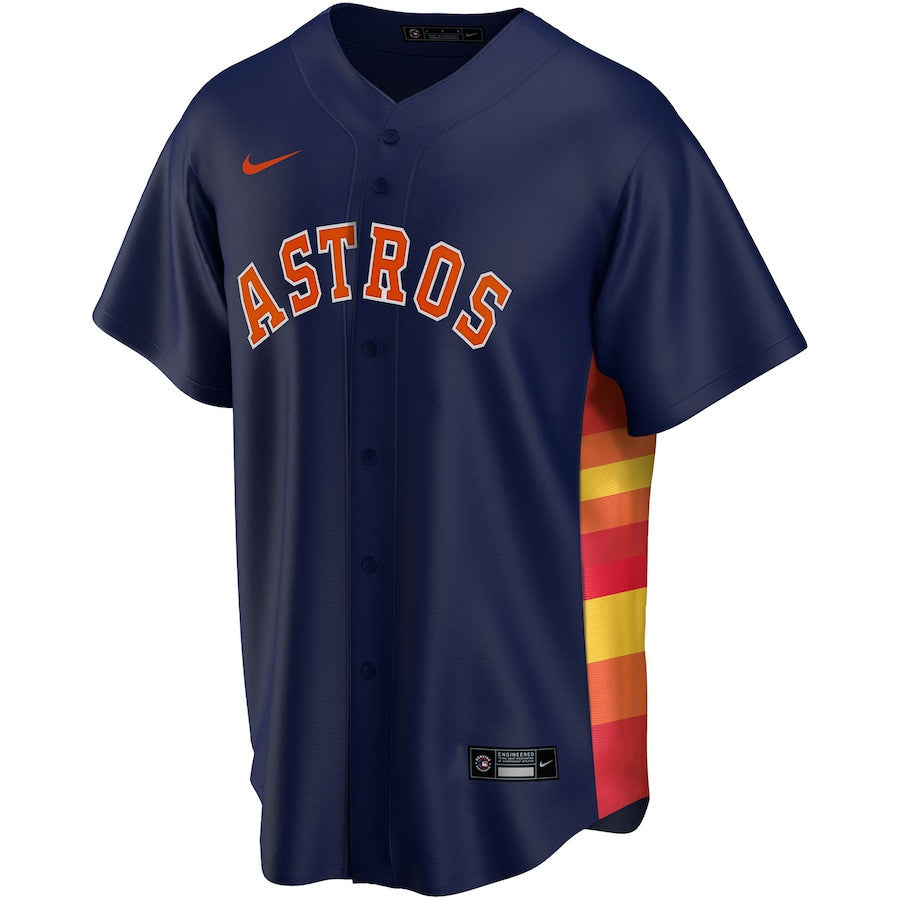 Houston Astros Alternate Custom Men Jersey - Navy