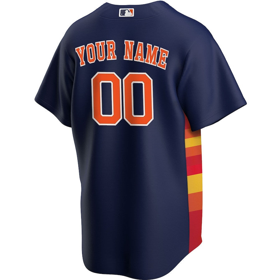 Houston Astros Alternate Custom Men Jersey - Navy