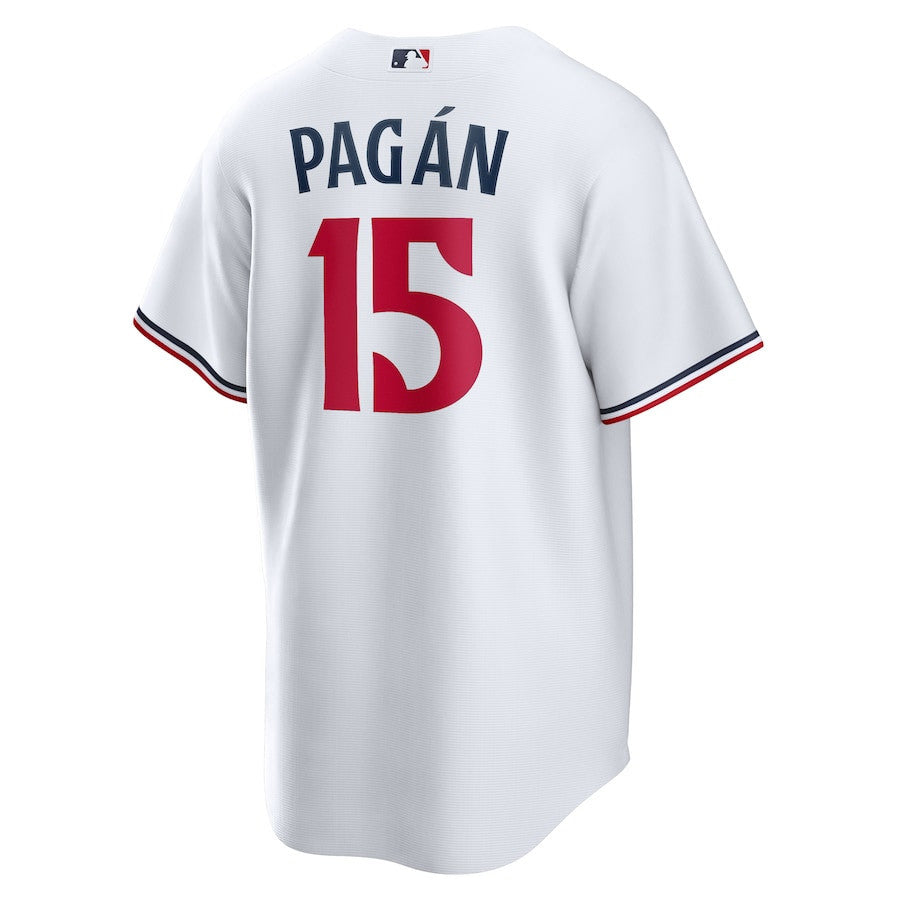 Emilio Pagán 15 Minnesota Twins Team Logo Home Men Jersey - White