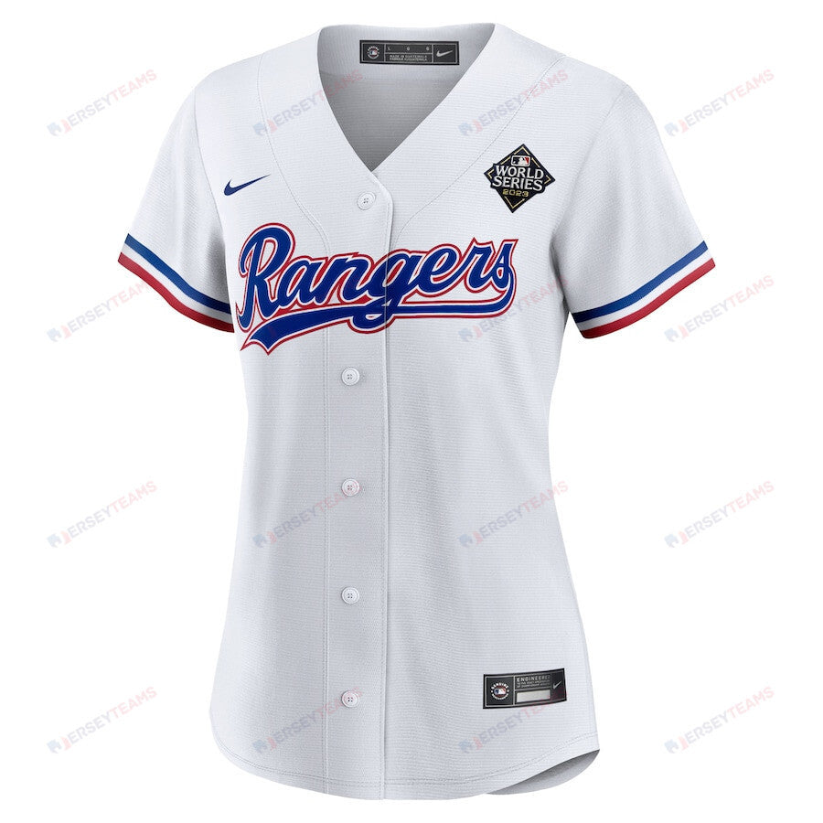 Corey Seager 5 Texas Rangers 2023 World Series Women Jersey - White