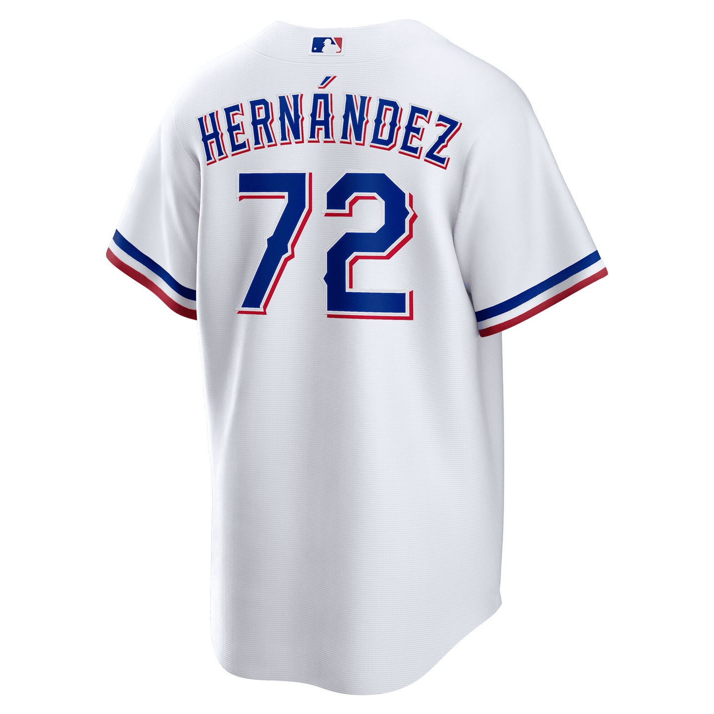 Jonathan Hernández 72 Texas Rangers 2023 World Series Stitched Baseball Jersey - White