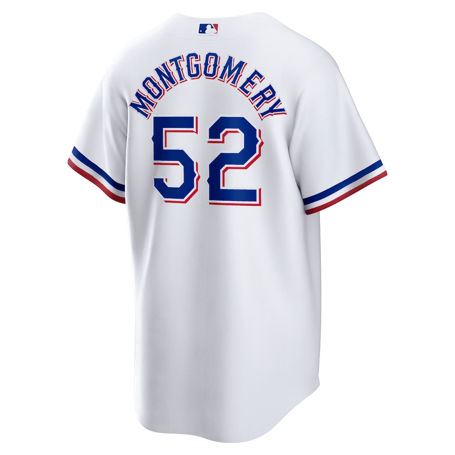 Jordan Montgomery 52 Texas Rangers 2023 World Series Stitched Baseball Jersey - White