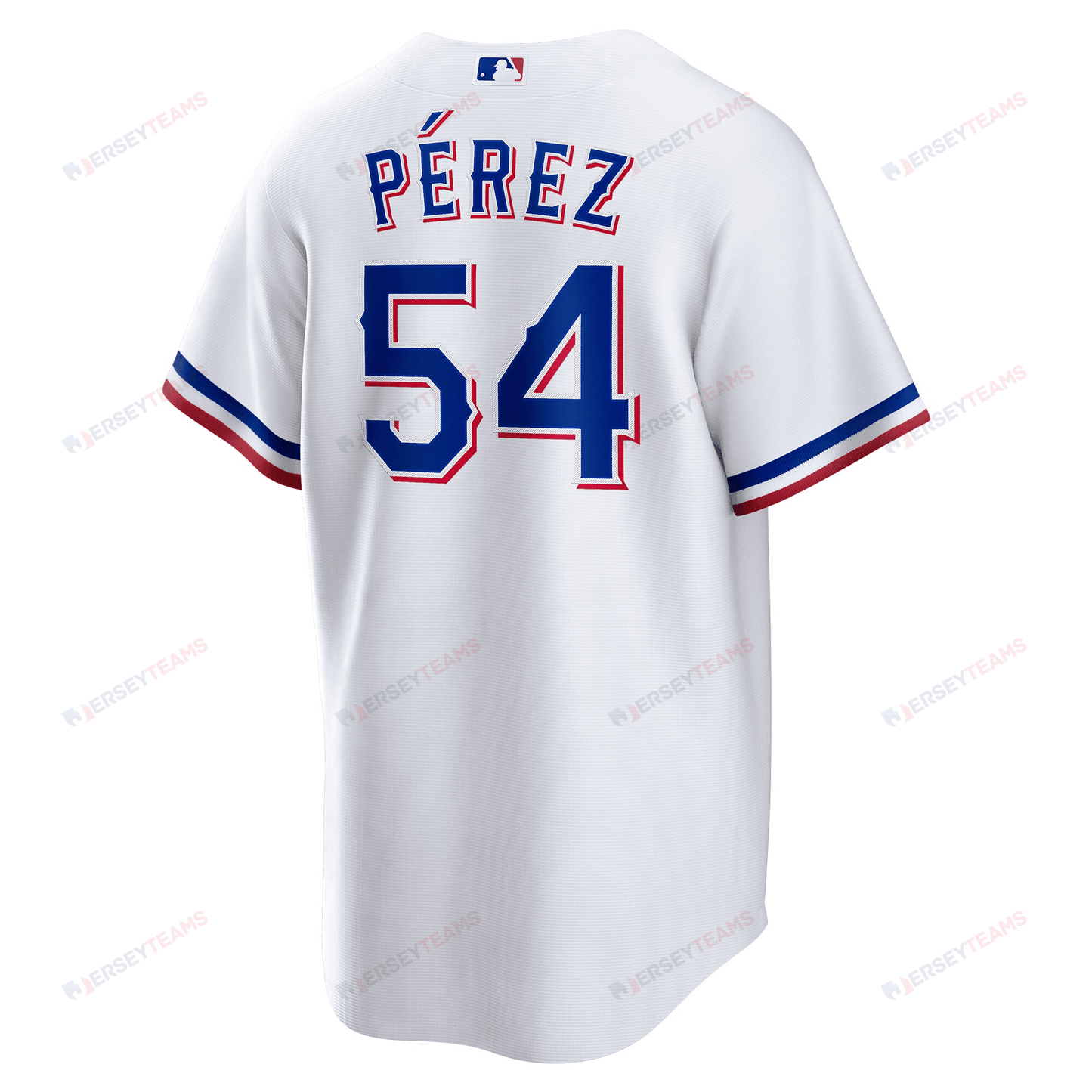 Martín Pérez 54 Texas Rangers 2023 World Series Stitched Baseball Jersey - White