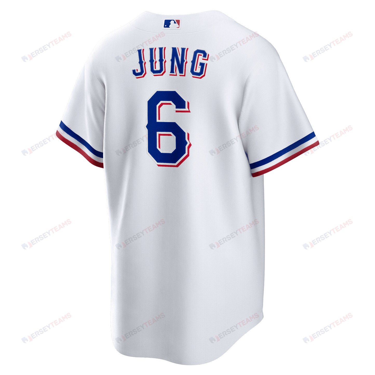 Josh Jung 6 Texas Rangers 2023 World Series Stitched Baseball Jersey - White