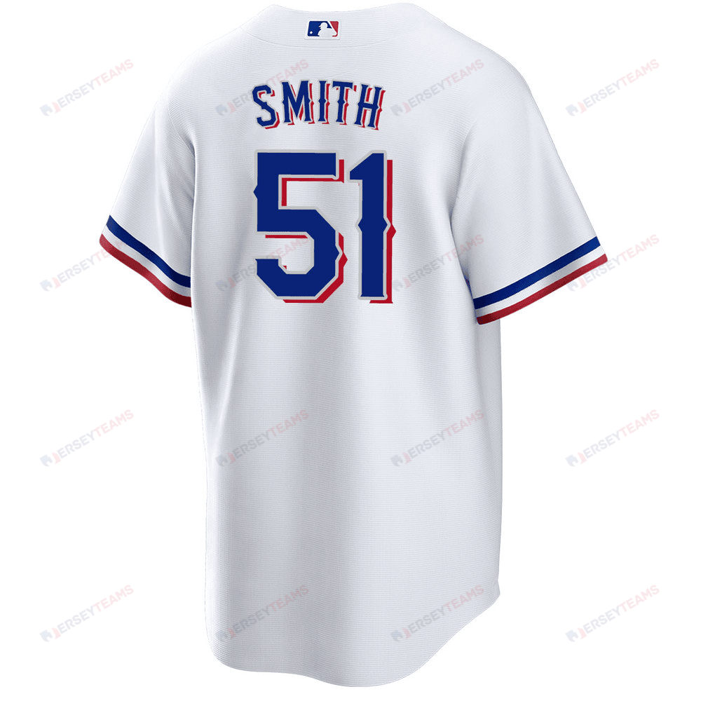 Will Smith 51 Texas Rangers 2023 World Series Stitched Baseball Jersey - White