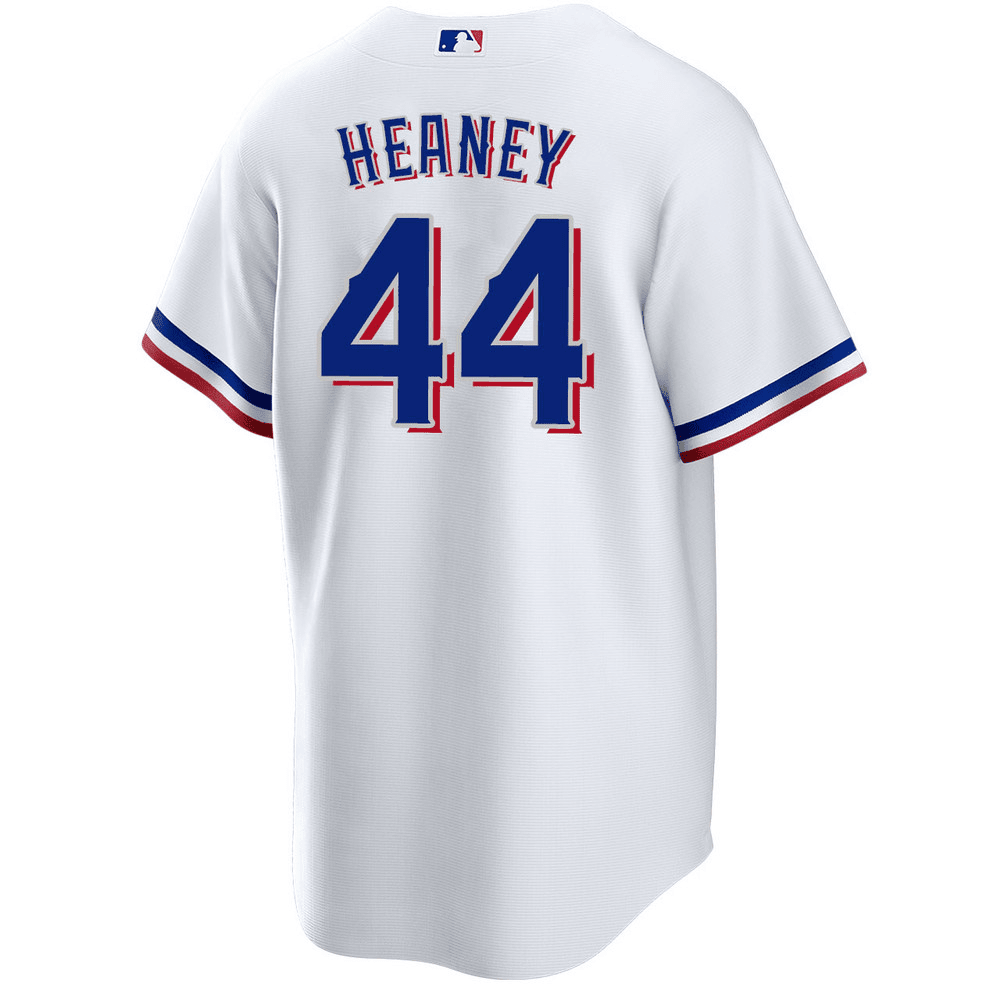 Andrew Heaney 44 Texas Rangers 2023 World Series Stitched Baseball Jersey - White