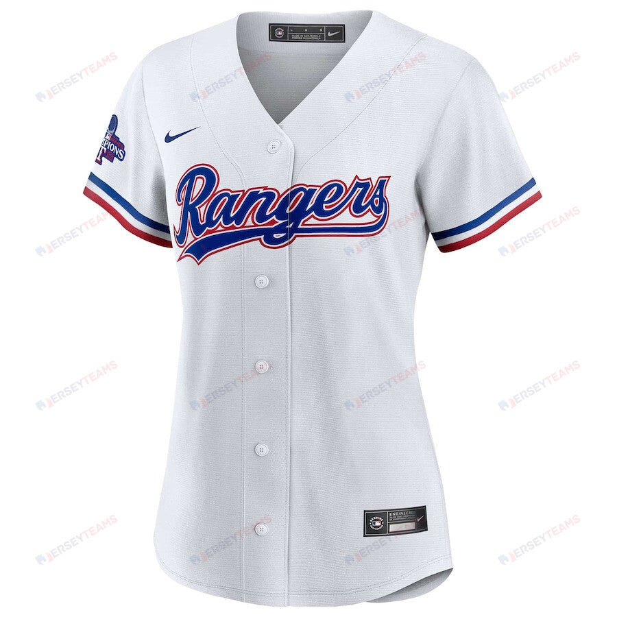 Texas Rangers Home 2023 World Series Champions Women Jersey - White
