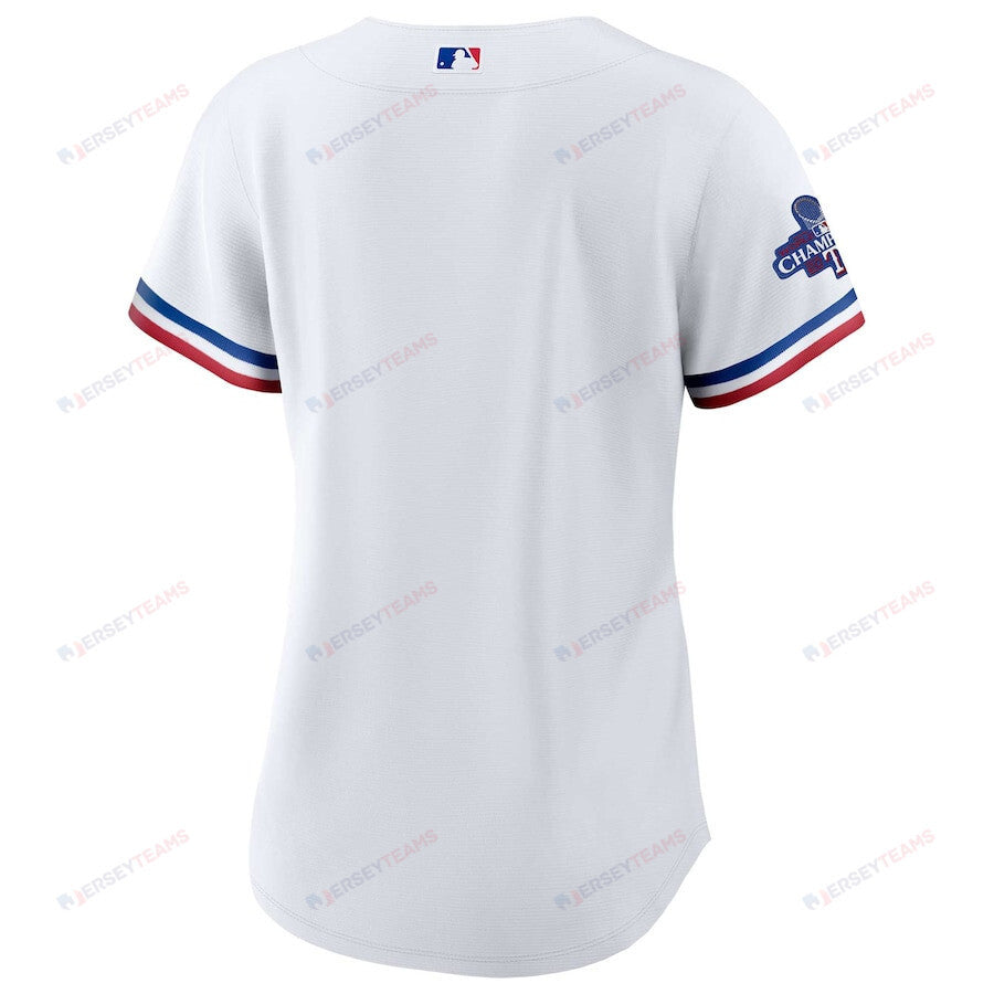 Texas Rangers Home 2023 World Series Champions Women Jersey - White