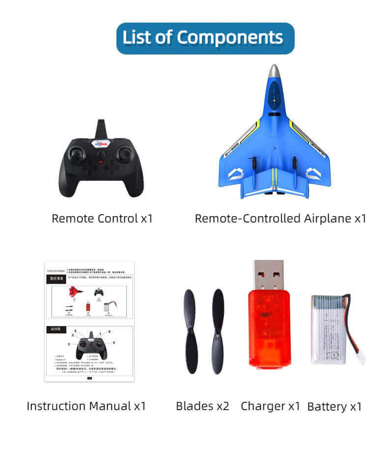 Kidstoylover 3-in-1 Sea Land Air RC Glider with Smart Balance