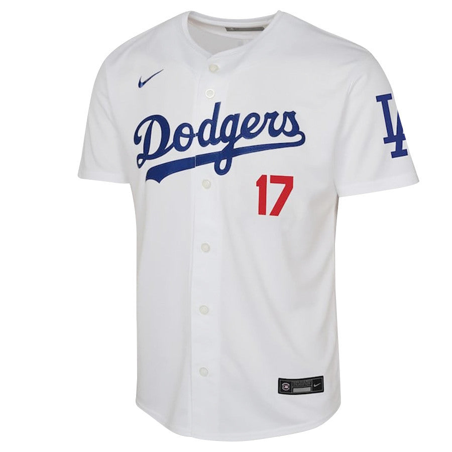 Shohei Ohtani 17 Los Angeles Dodgers Signed MVP 2023 Youth Home Jersey - White