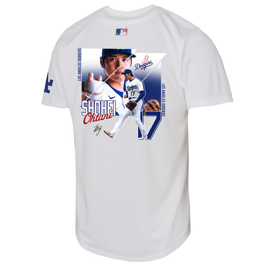 Shohei Ohtani 17 Los Angeles Dodgers Signed Greatest Sho On Earth 2023 Youth Home Jersey - White