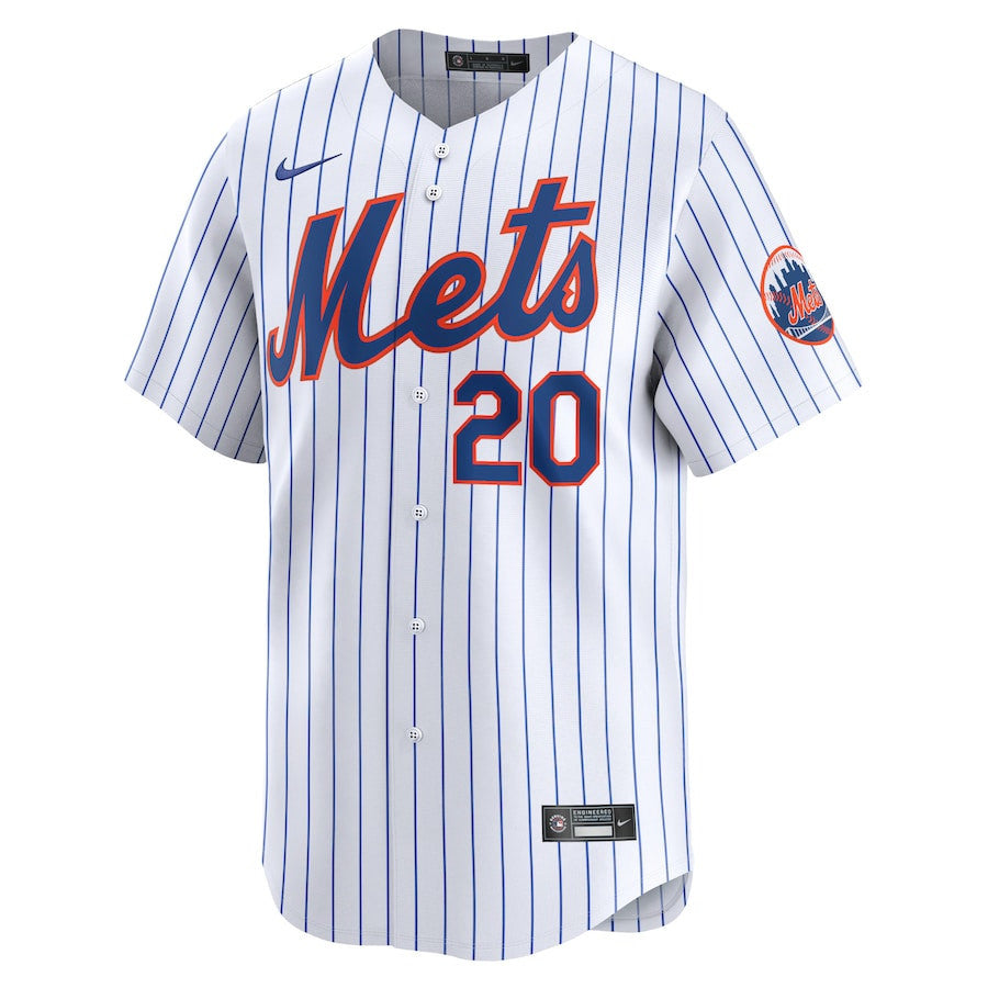 Pete Alonso 20 New York Mets Home Limited Player Men Jersey - White