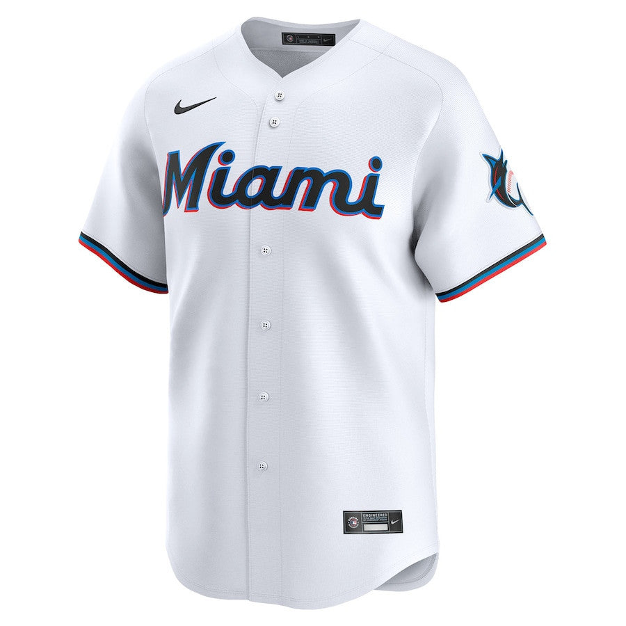 Miami Marlins Home Limited Men Jersey - White