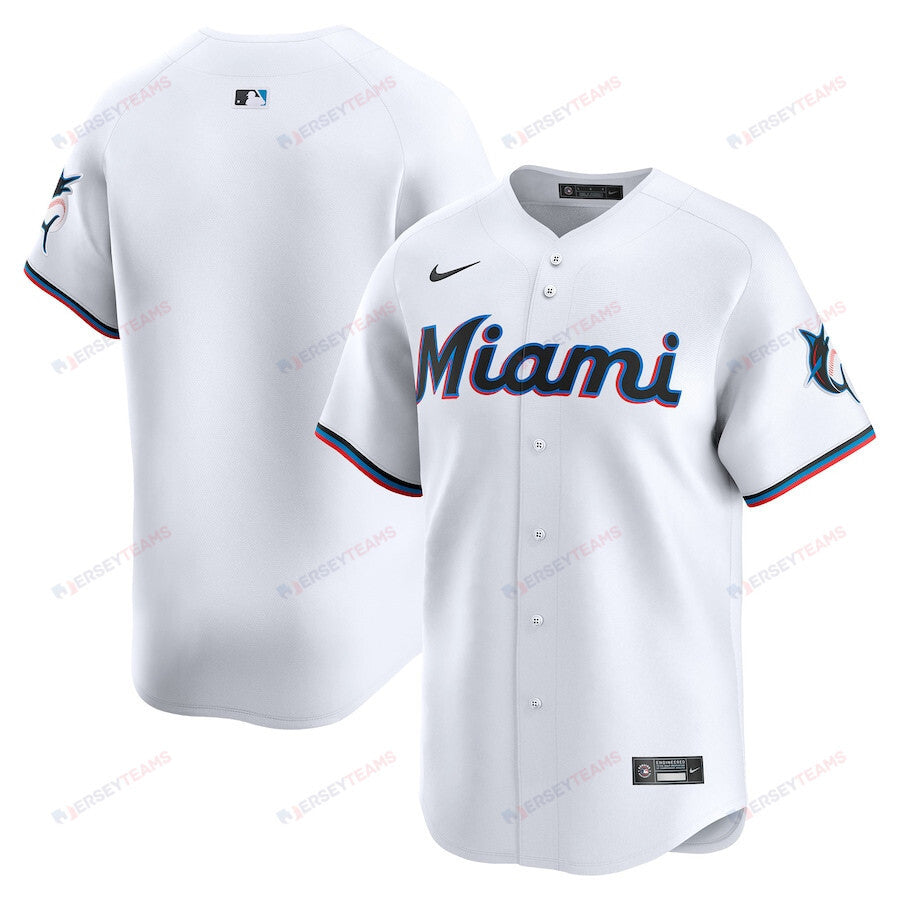 Miami Marlins Home Limited Men Jersey - White