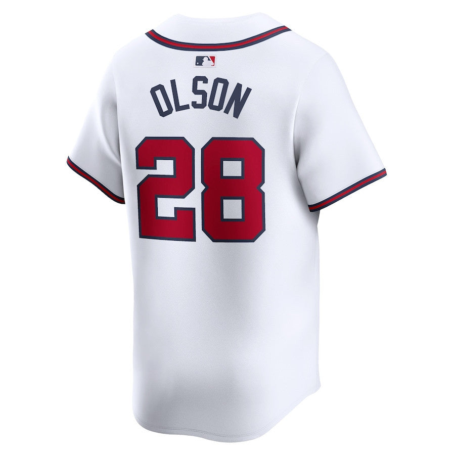 Matt Olson 28 Atlanta Braves Home Limited Player Men Jersey - White