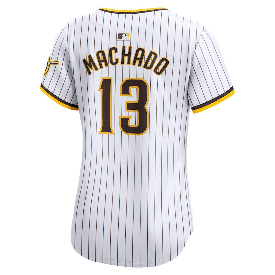 Manny Machado 13 San Diego Padres Women's Home Limited Player Jersey - White