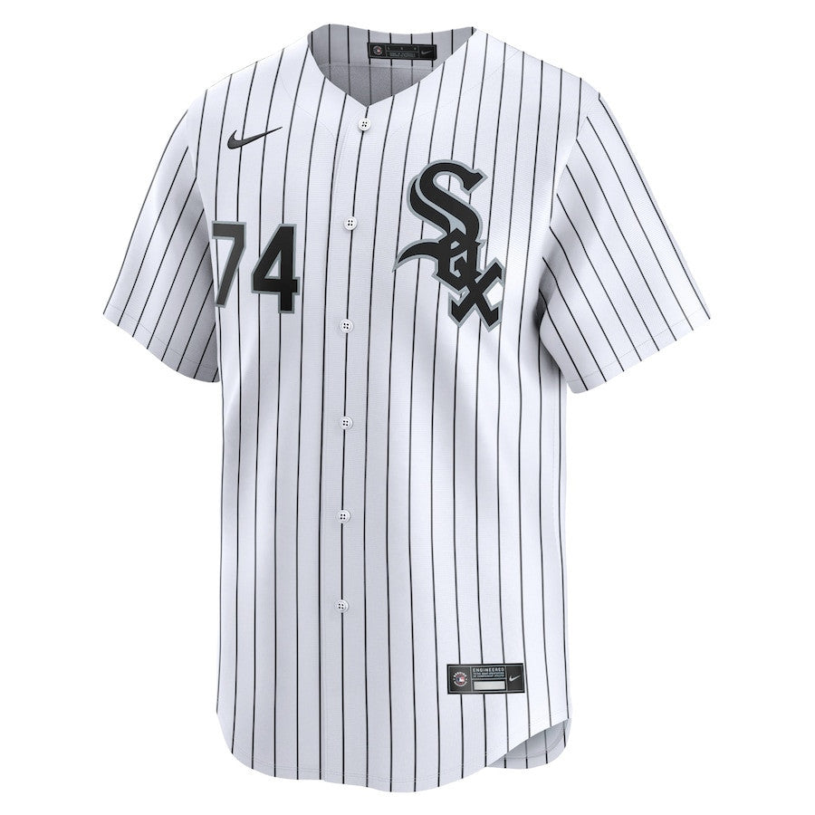 Eloy Jimenez 74 Chicago White Sox Home Limited Player Men Jersey - White