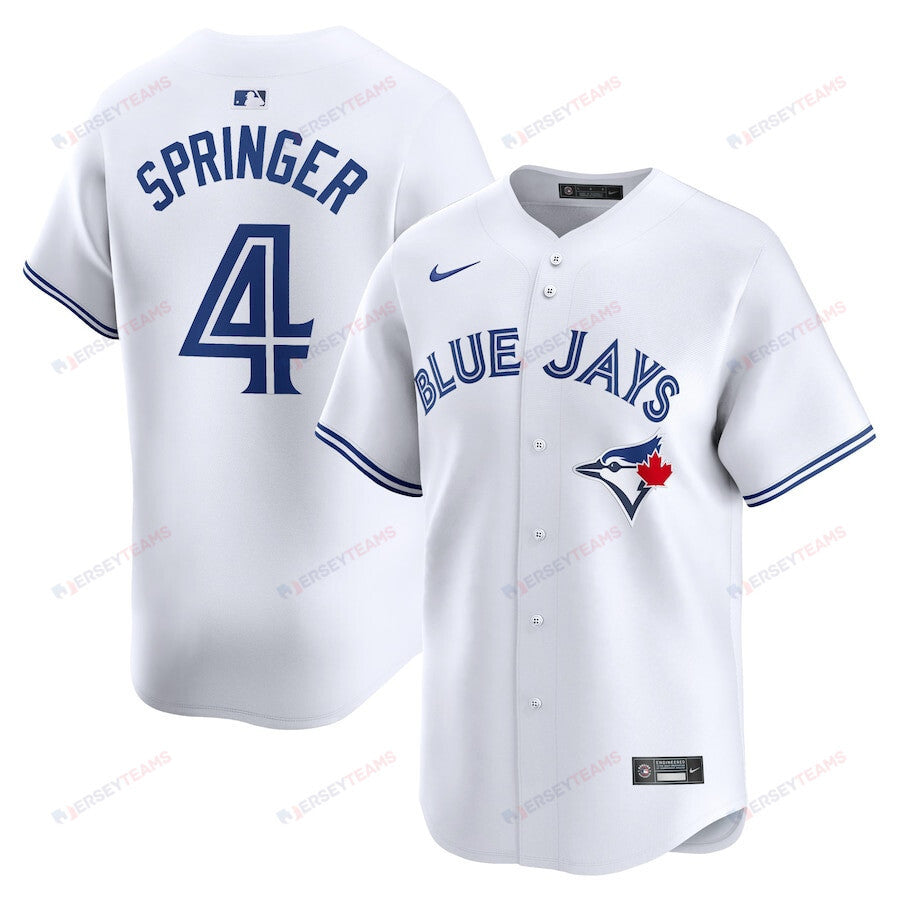 George Springer 4 Toronto Blue Jays Home Limited Player Men Jersey - White