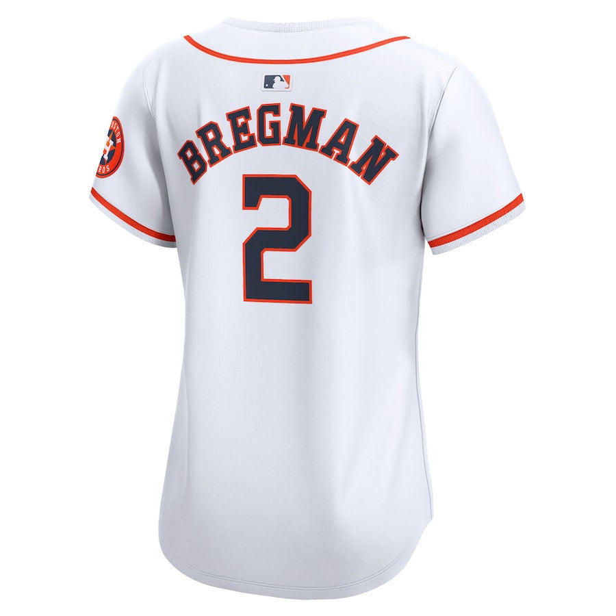 Alex Bregman 2 Houston Astros Women Home Limited Player Jersey - White