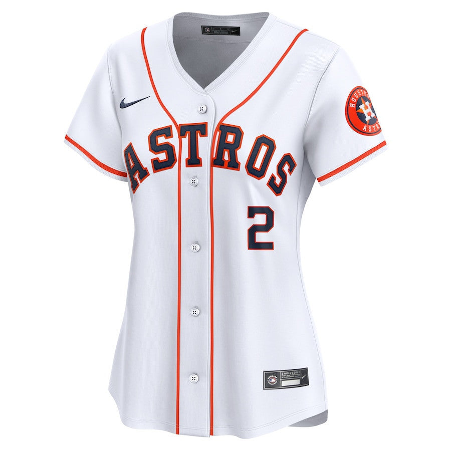 Alex Bregman 2 Houston Astros Women Home Limited Player Jersey - White