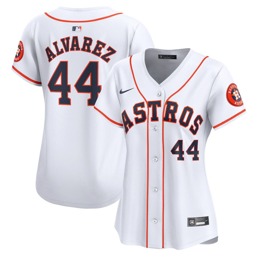 Yordan Alvarez 44 Houston Astros Women Home Limited Player Jersey - White