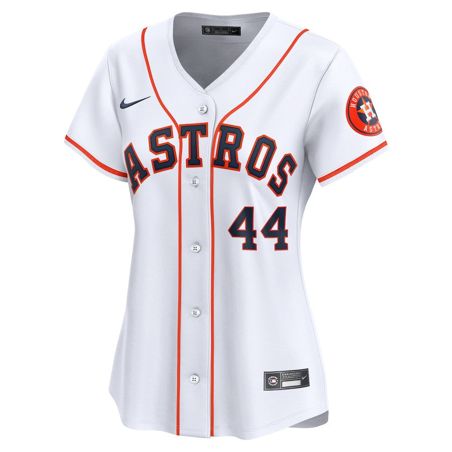 Yordan Alvarez 44 Houston Astros Women Home Limited Player Jersey - White